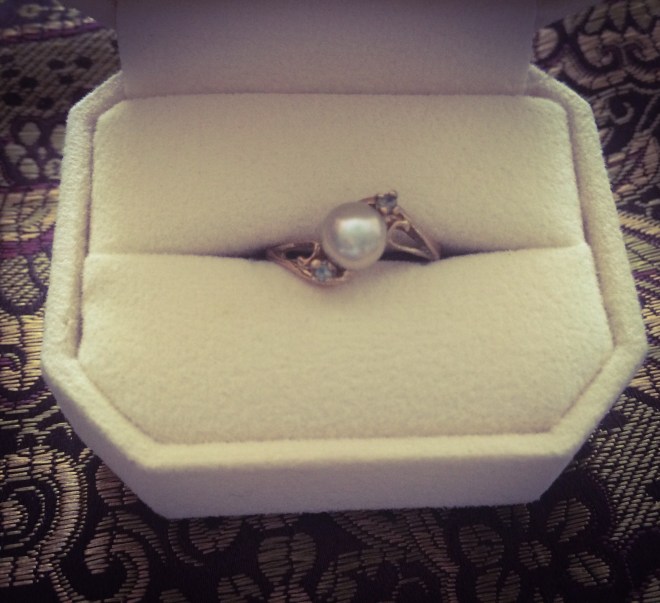 My pearl ring from West Edmonton Mall 1987